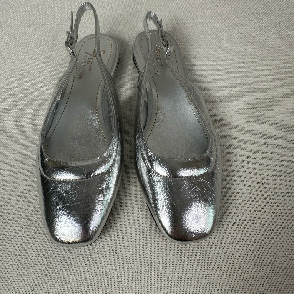 Women’s Metallic 27 Edit Slingback Flats -5.5